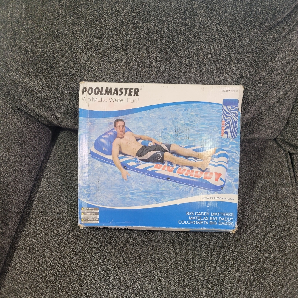 Poolmaster Big Daddy Swimming Pool Mattress 83328 Pool Float With Drink Caddy